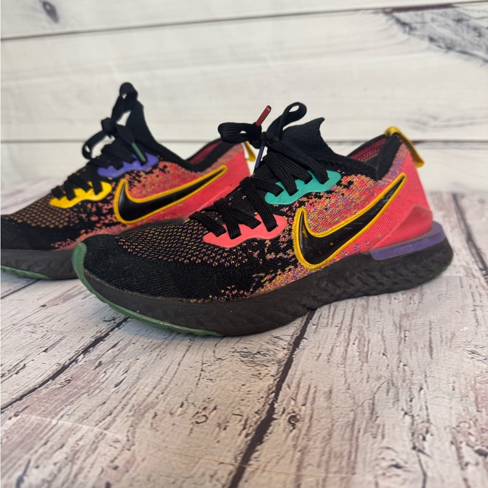 Nike Flyknit ReactMulticolor Athletic Shoes